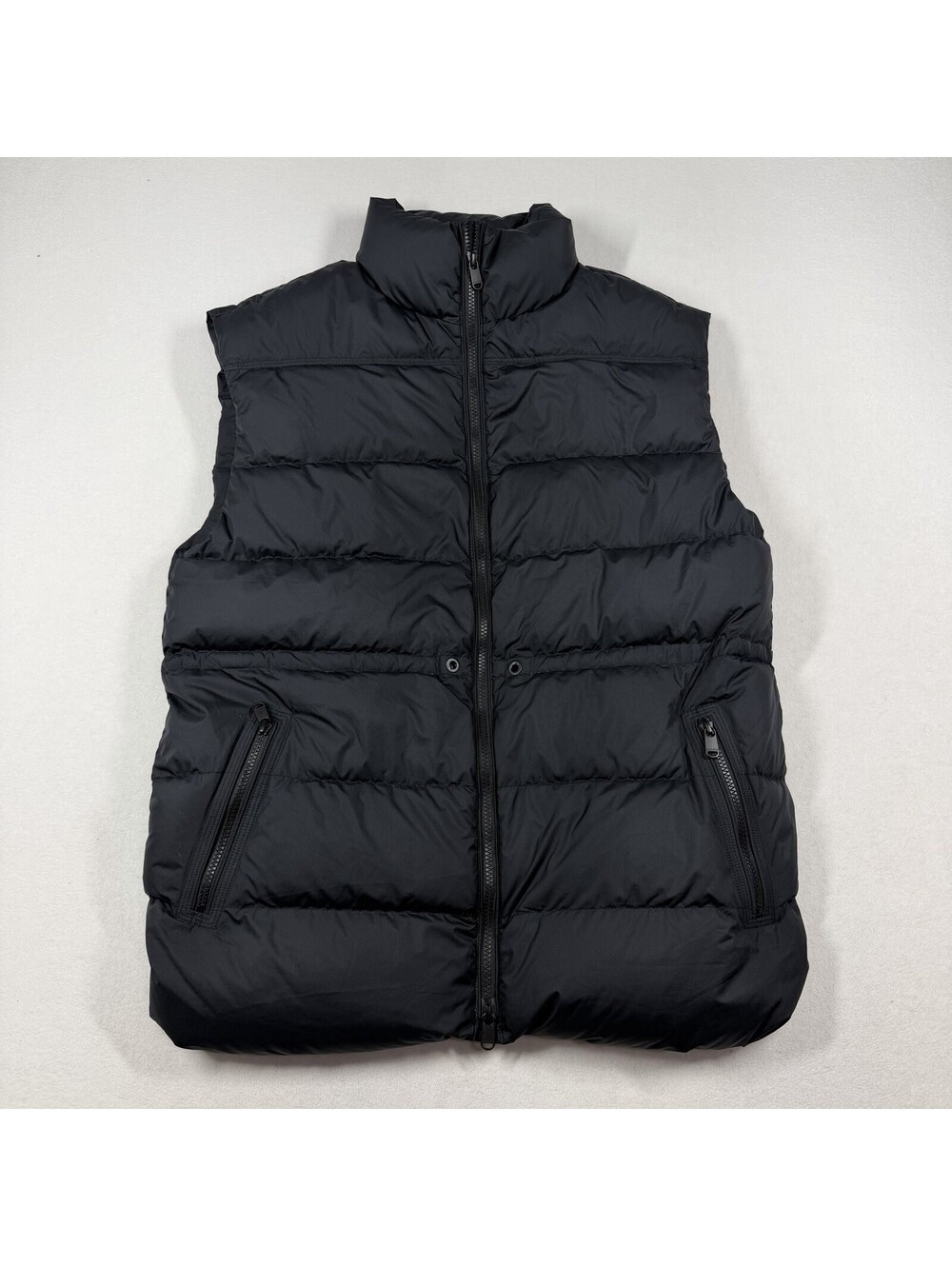 Athleta Cascade Down Oversized Puffer Vest Black Size Small **No Drawstring**